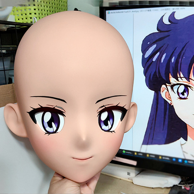 (GLA021)Customize Character'! Female/Girl Resin Full/Half Head With Lock Anime Cosplay Japanese Animego Kigurumi Mask